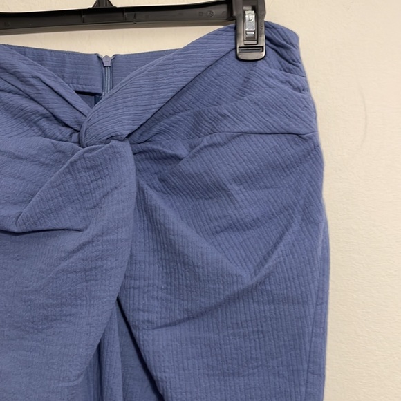 Zara new blue knot midi skirt large - Picture 2 of 7